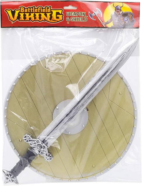 Kids Viking Shield And Weapon Set | Medieval Warrior Fancy Dress Costume | Children's Viking Accessories - Sword