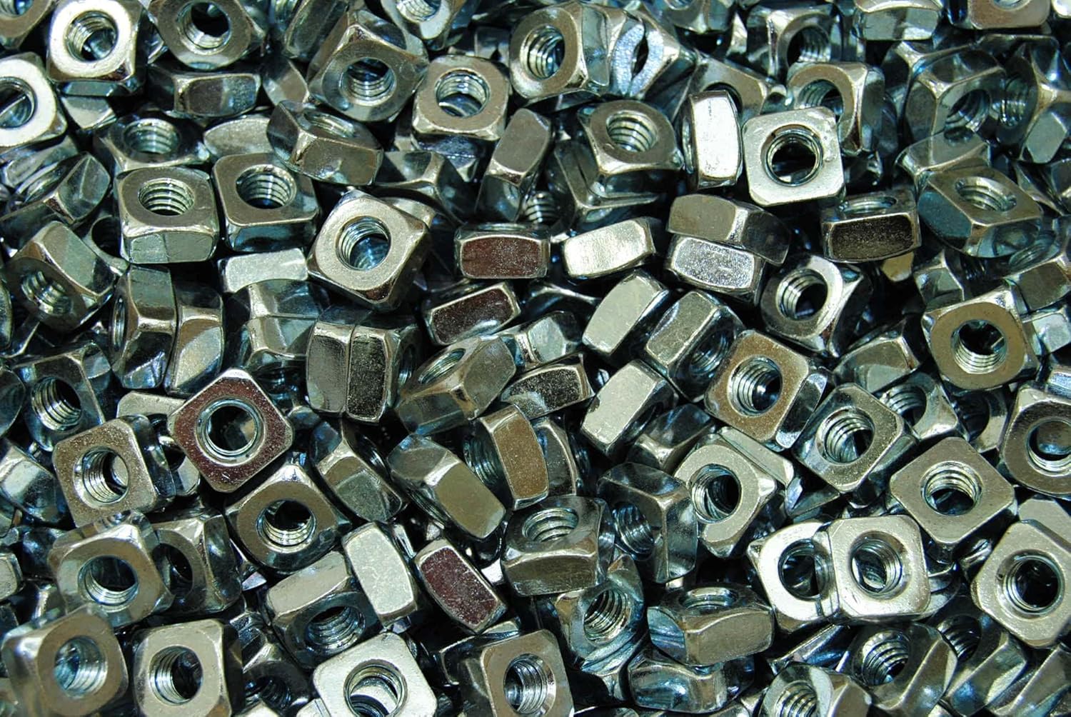 (350) Zinc Plated 5/16-18 Square Nut - Coarse Thread