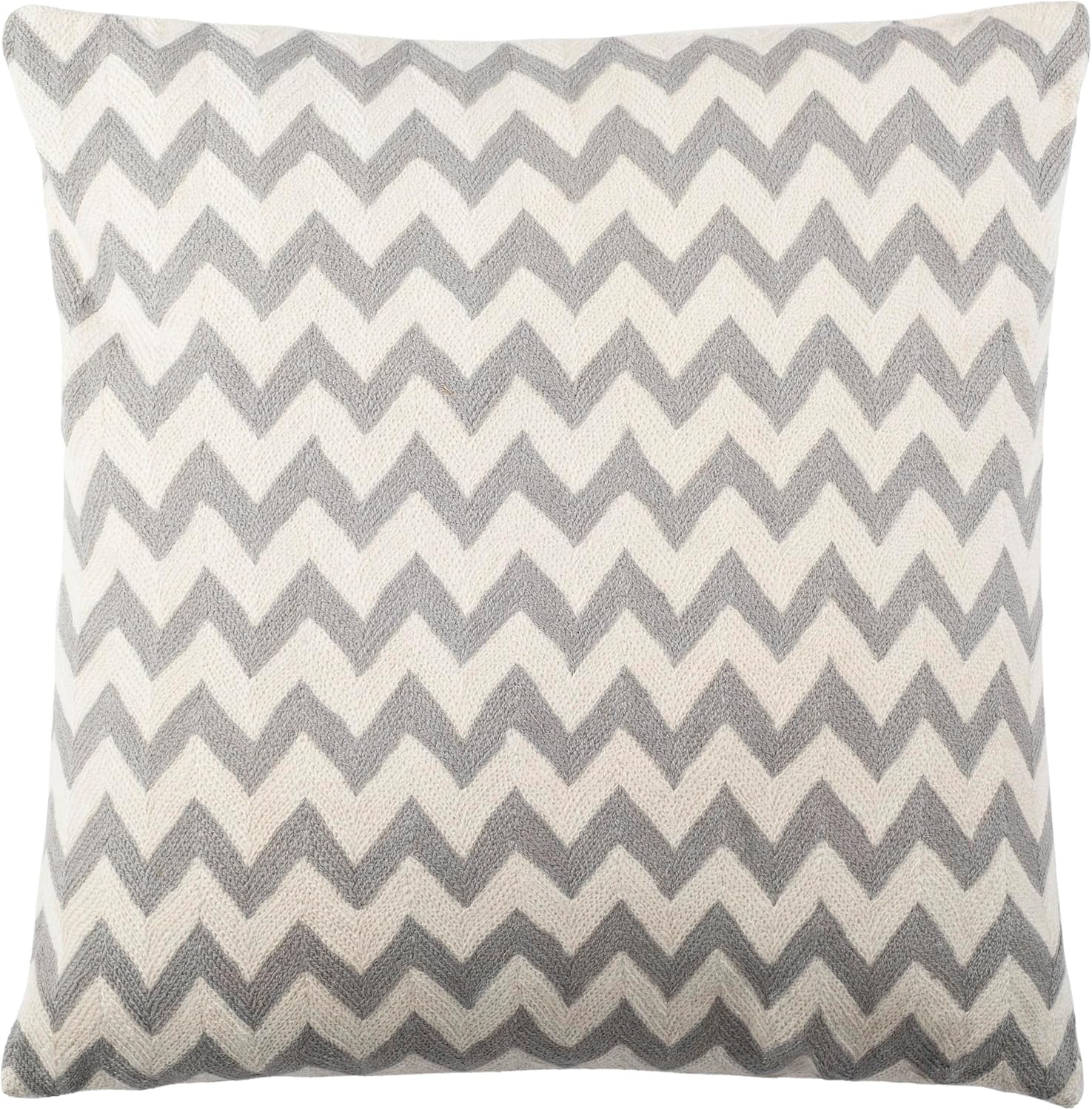 Safavieh Pillow Collection Throw Pillows, 18 by 18-Inch, Striped Tealea Blue Rain, Set of 2
