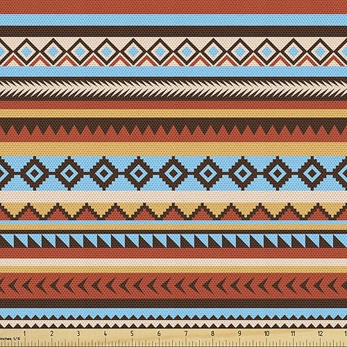 Miniatura 22 de Lunarable Tela suculenta de The Yard, flores en acuarela estilo pintura coloridas flores de primavera tema de jardinería, tela de microfibra