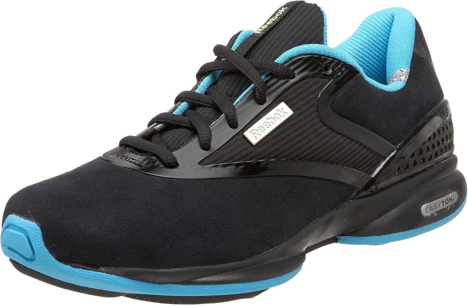 Reebok Women's Easytone, Black/Blue/Yellow, 6.5 M