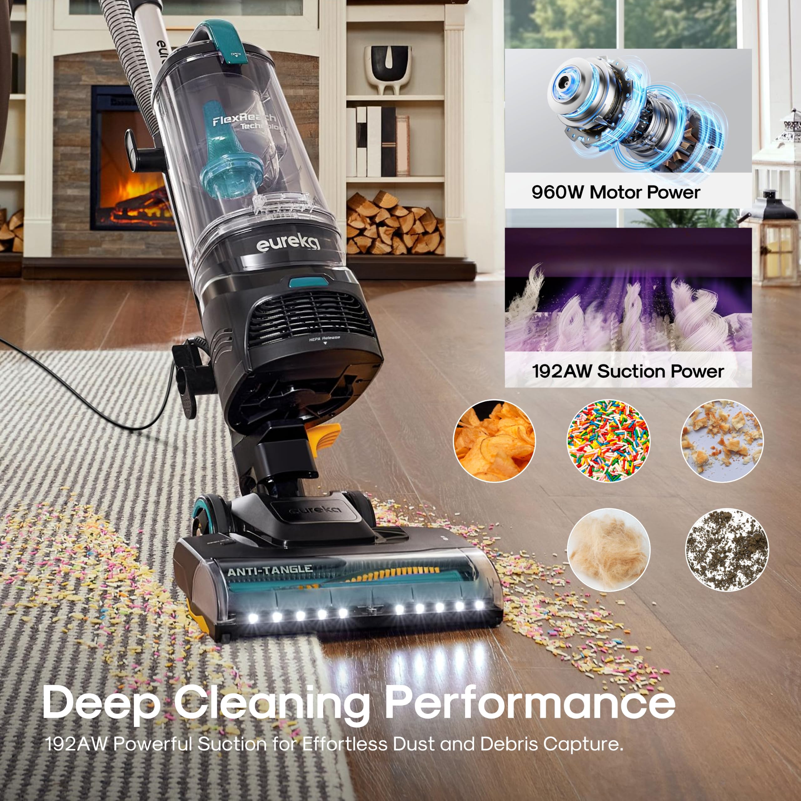 Eureka FlexReach Vacuum - Powerful Pet Cleaning -4