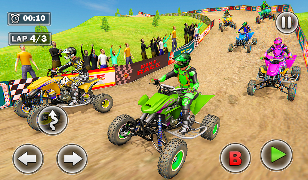 Dirt Track Racing Quad Bike ATV Hill Racing Games Free For Kids - App ...
