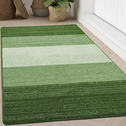 Vista 96 de Kitinjoy Tapete para puerta de interior y exterior, 48 x 32 pulgadas, antideslizante, absorbente, atrapador de suciedad, de perfil bajo, lavable