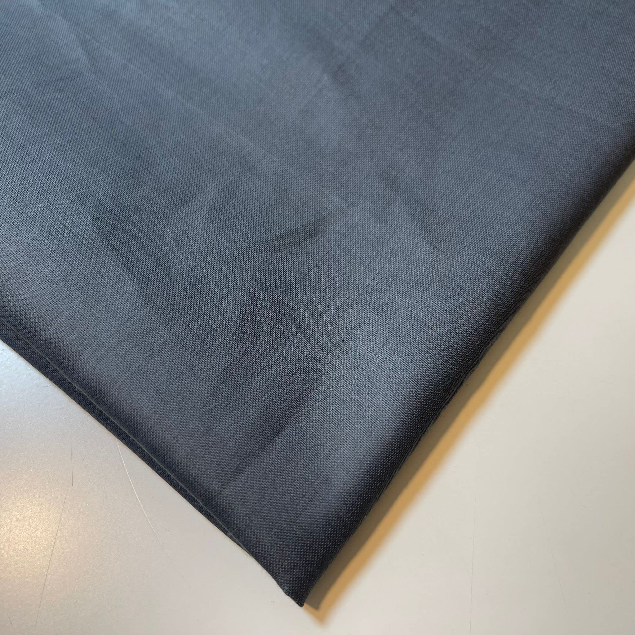 Cotton Sateen Curtain Lining Dress Craft Premium Fabric by The Meter (Pre Cut 1 Meter) (Grey 44")