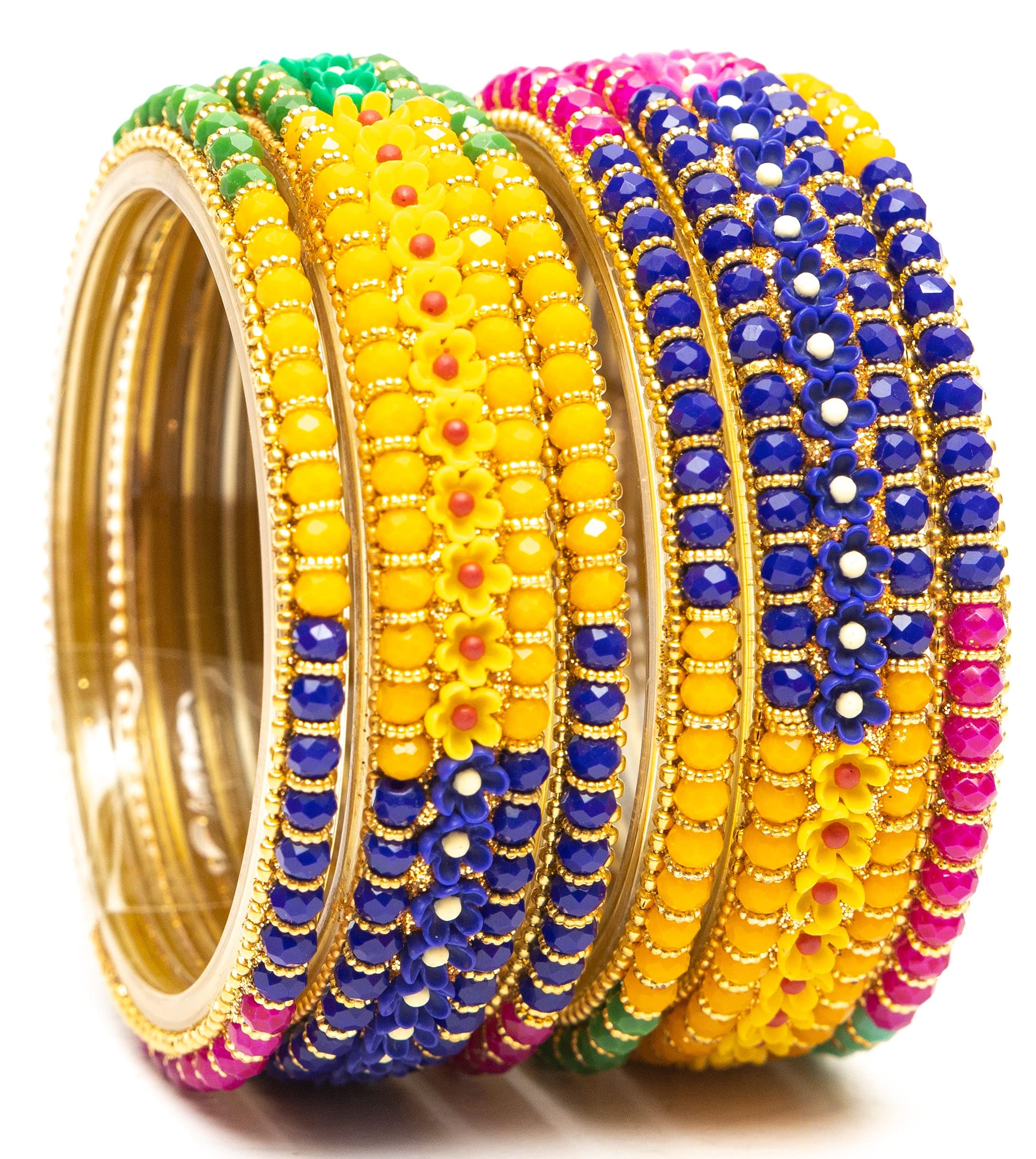 Swara Creations Traditional Multicolor Glass Bangles/Kada Set for Women & Girls (SN221)(6Pcs) (B09GPJNP37) Amazon Price History, Amazon Price Tracker