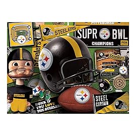 YouTheFan NFL Pittsburgh Steelers Retro Series Puzzle - 500 Pieces, Large