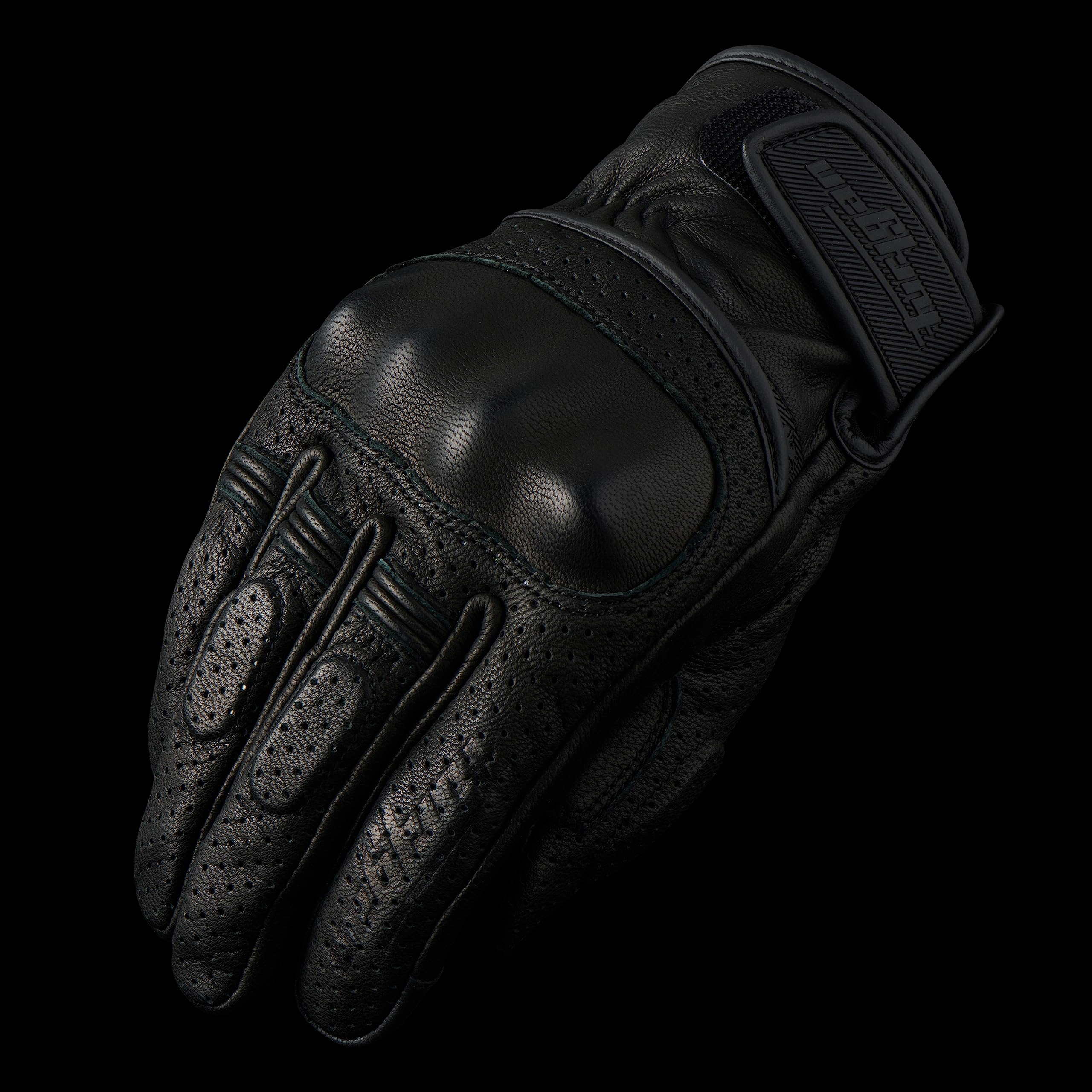 Furygan LR Jet Vented D3O - Tactile - Paume 100% Cuir DE Chevre - Gants DE Moto LEGERS Homme - Protection METACARPES D3O - Aventure Touring Urbain