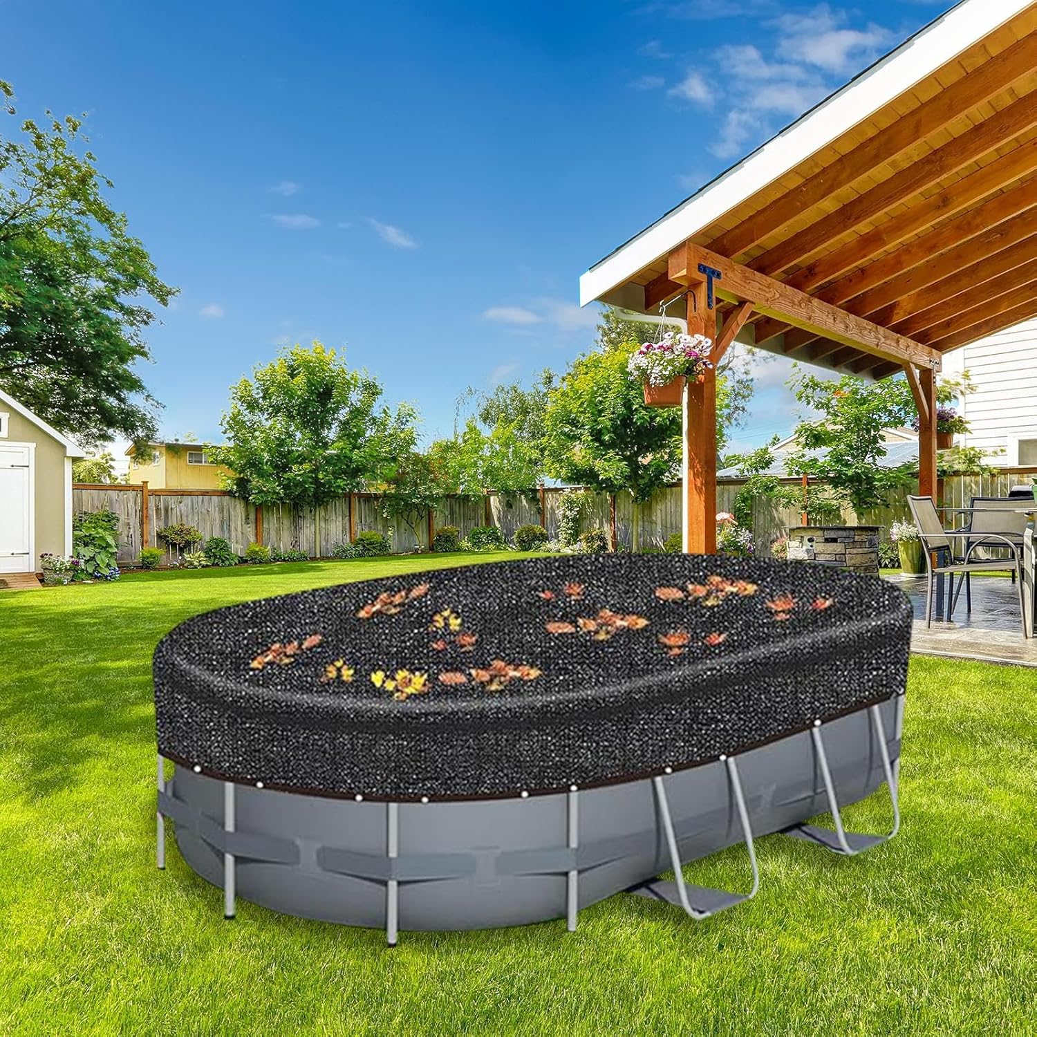 スイミングプールデブリネット - 細かいメッシュスキマーツール、デュラブルリーフキャッチャー|大容量のメッシュトラップバグと​​小枝