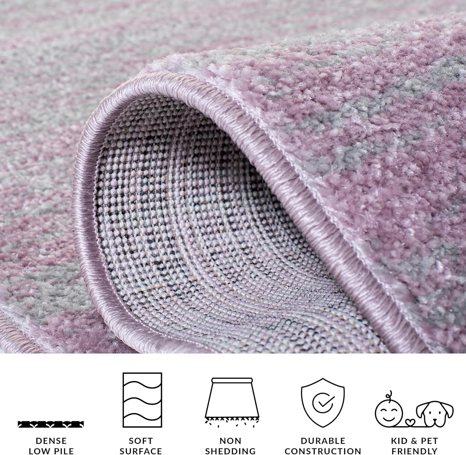SAFAVIEH Area Rug 3x5 - Adirondack Collection - Purple & Green, Modern Ombre Design, Non Shedding & Easy to Clean, Ideal for Living Room, Bedroom, Office, Dining Space (ADR113V)