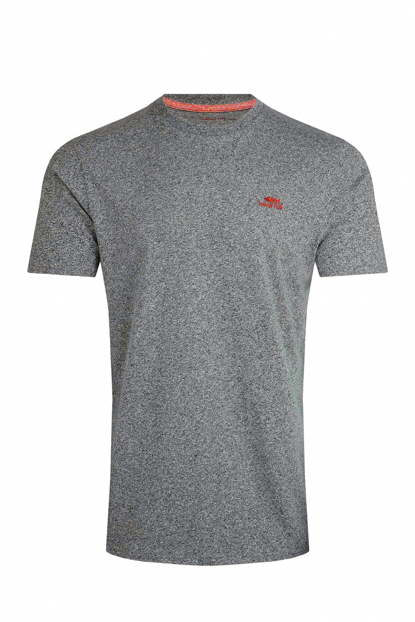 Weird Fish Men's Grey Fished Organic Branded T-Shirt