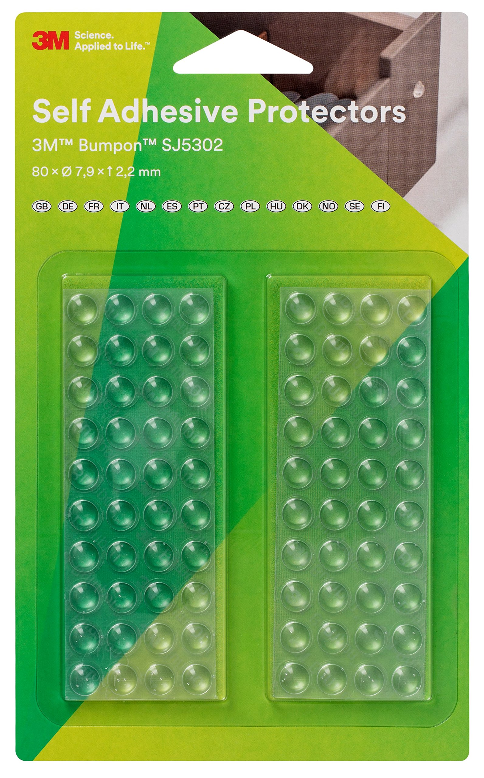 3 M SJ5302T BL Bumpon Elastic Buffers Mini Pack
