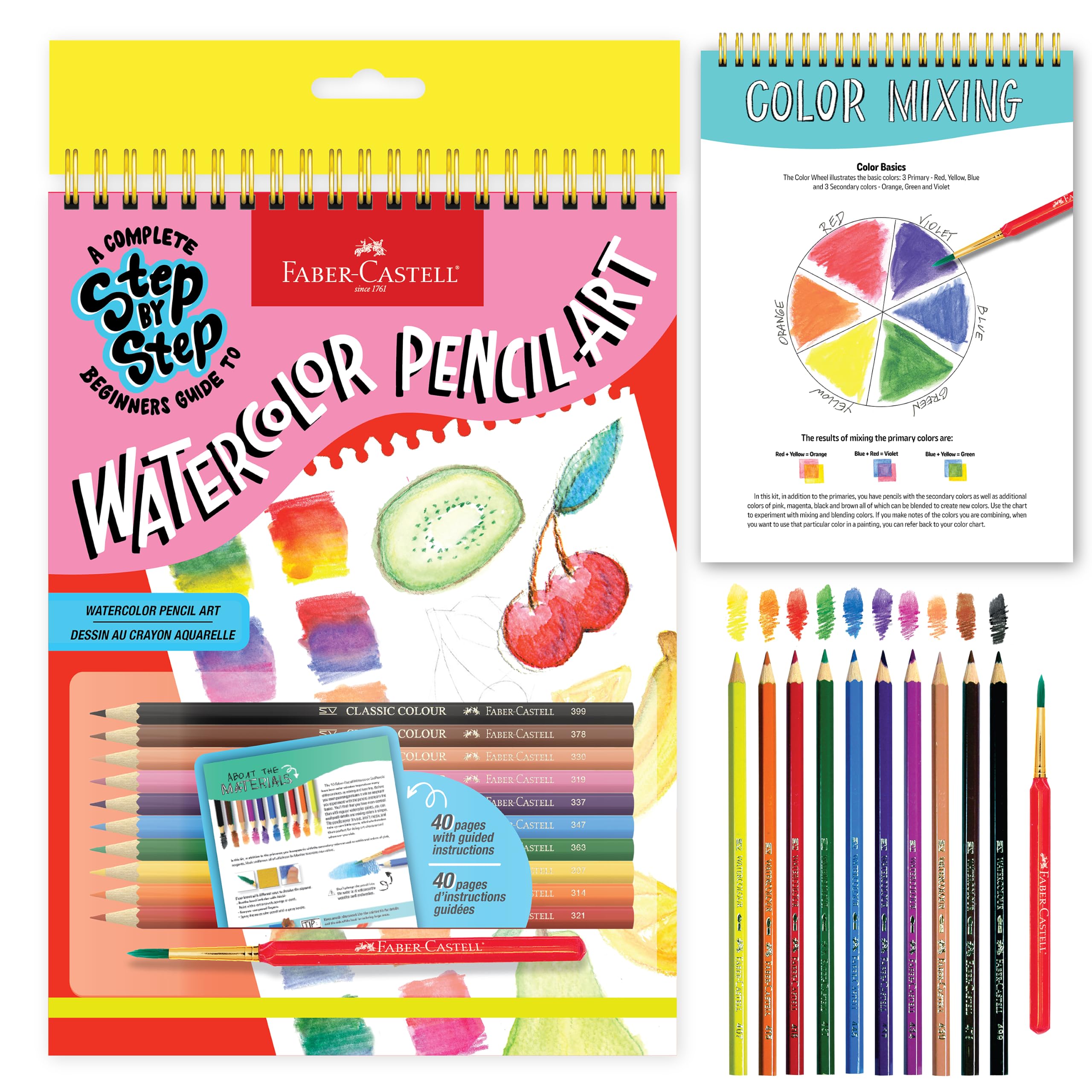 Watercolor Pencil Art Kit for Beginners Ages 9+