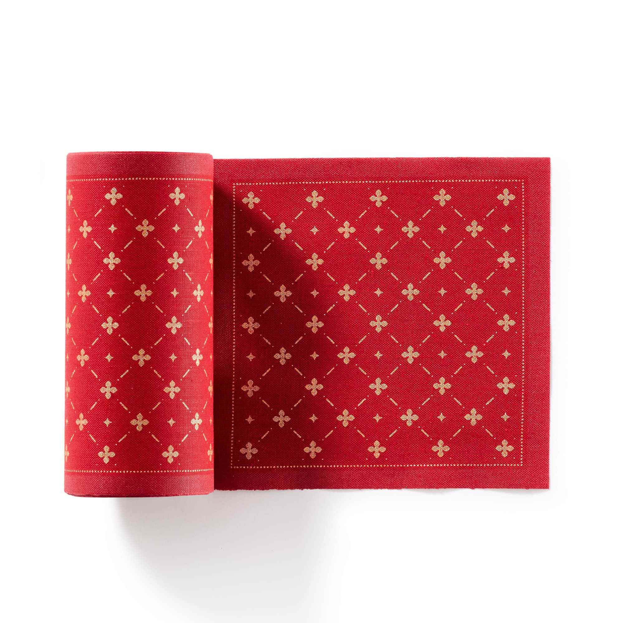 My DrapRoll of 50 Fabric Napkins | 100% Cotton | Reusable | 11 x 11 cm | Lux Xmas Collection | Roll Format, Pre-Cut Units
