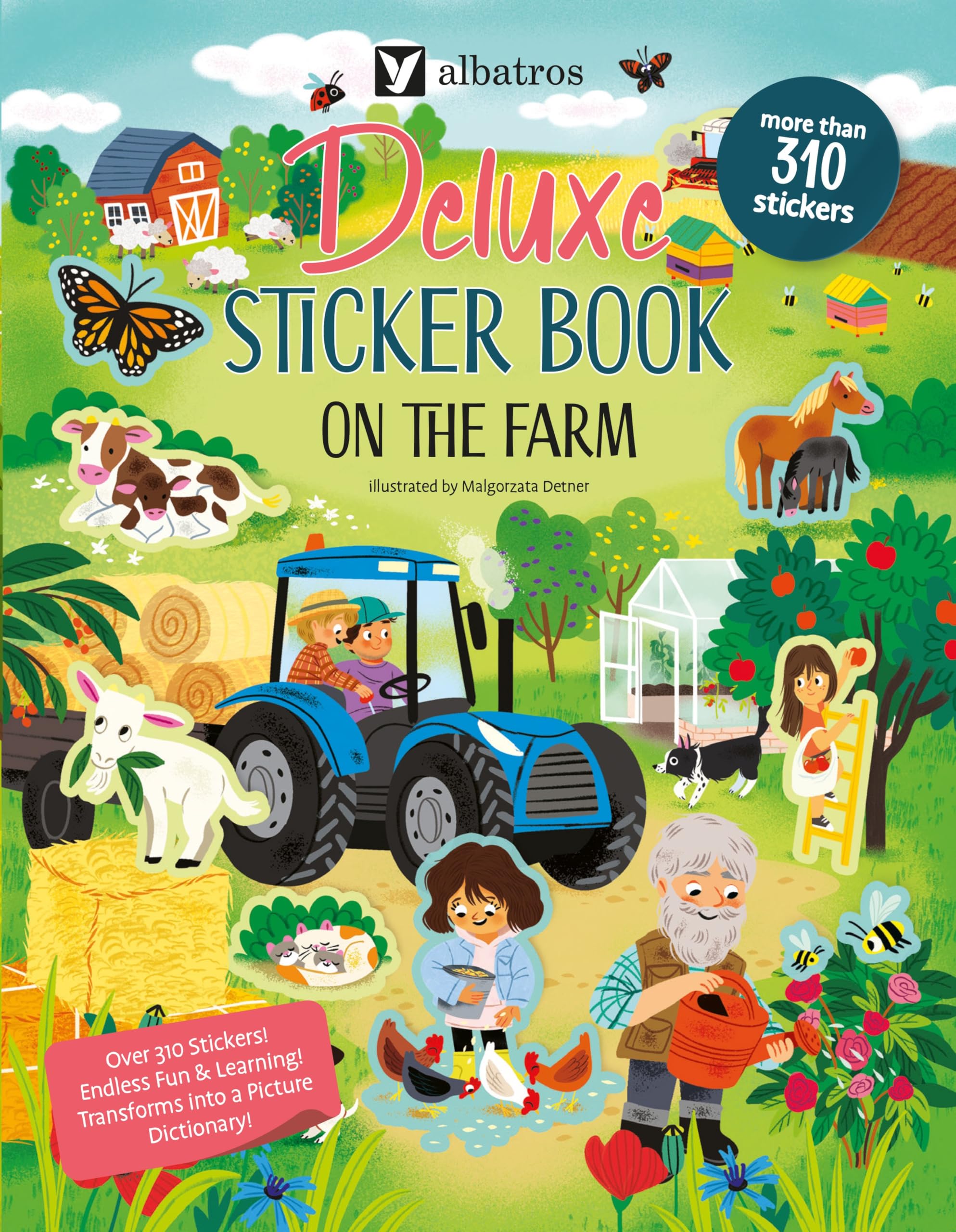 Deluxe Sticker Book: On the Farm: 8 (Deluxe Sticker Books, 8)