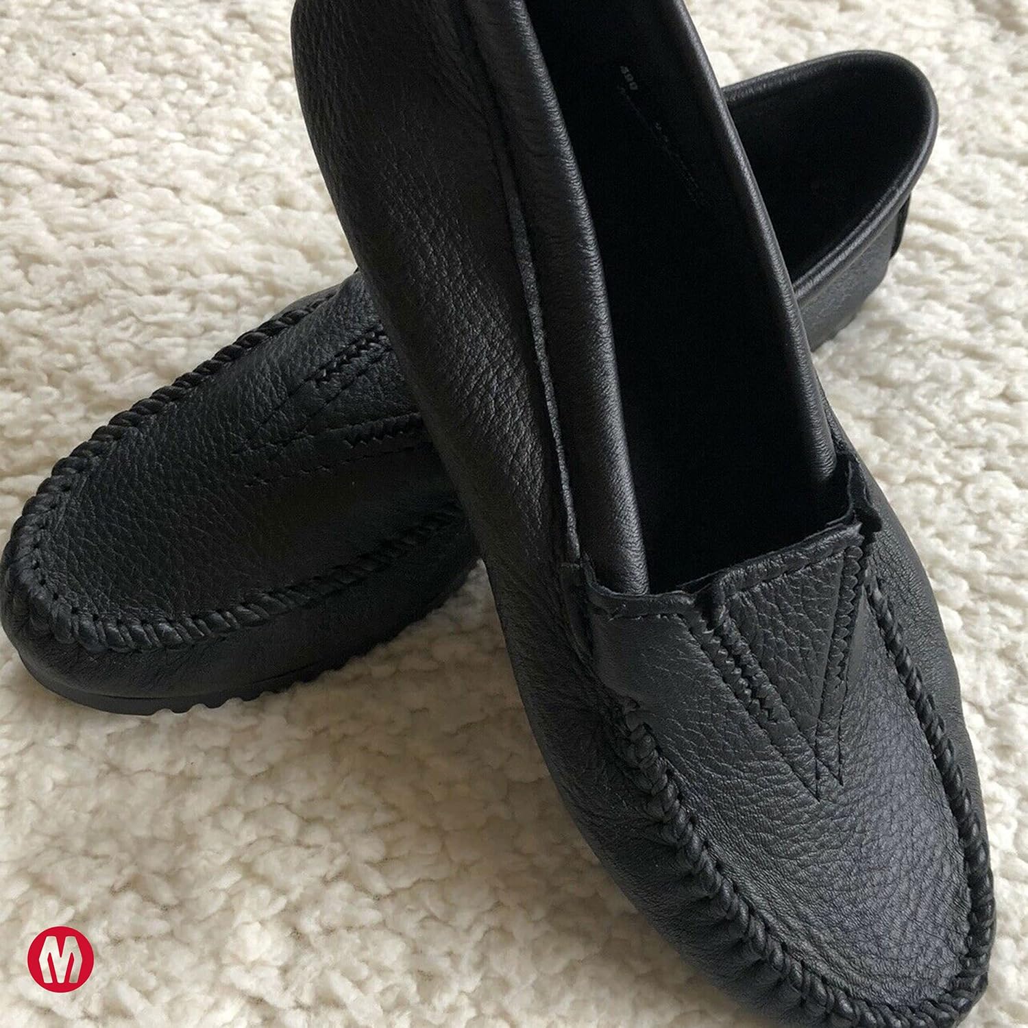 Minnetonka Women's Deerskin Gore Front Moccasin