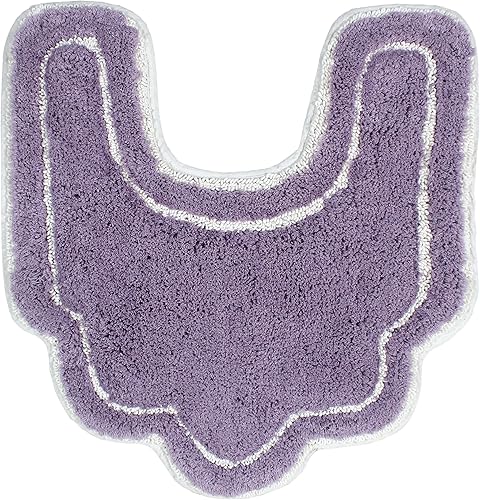 Miniatura 3 de Home Weavers Allure Collection - Tapete de contorno en forma de U, extra grueso, antideslizante para baño, 100% algodón suave, absorbente de agua,