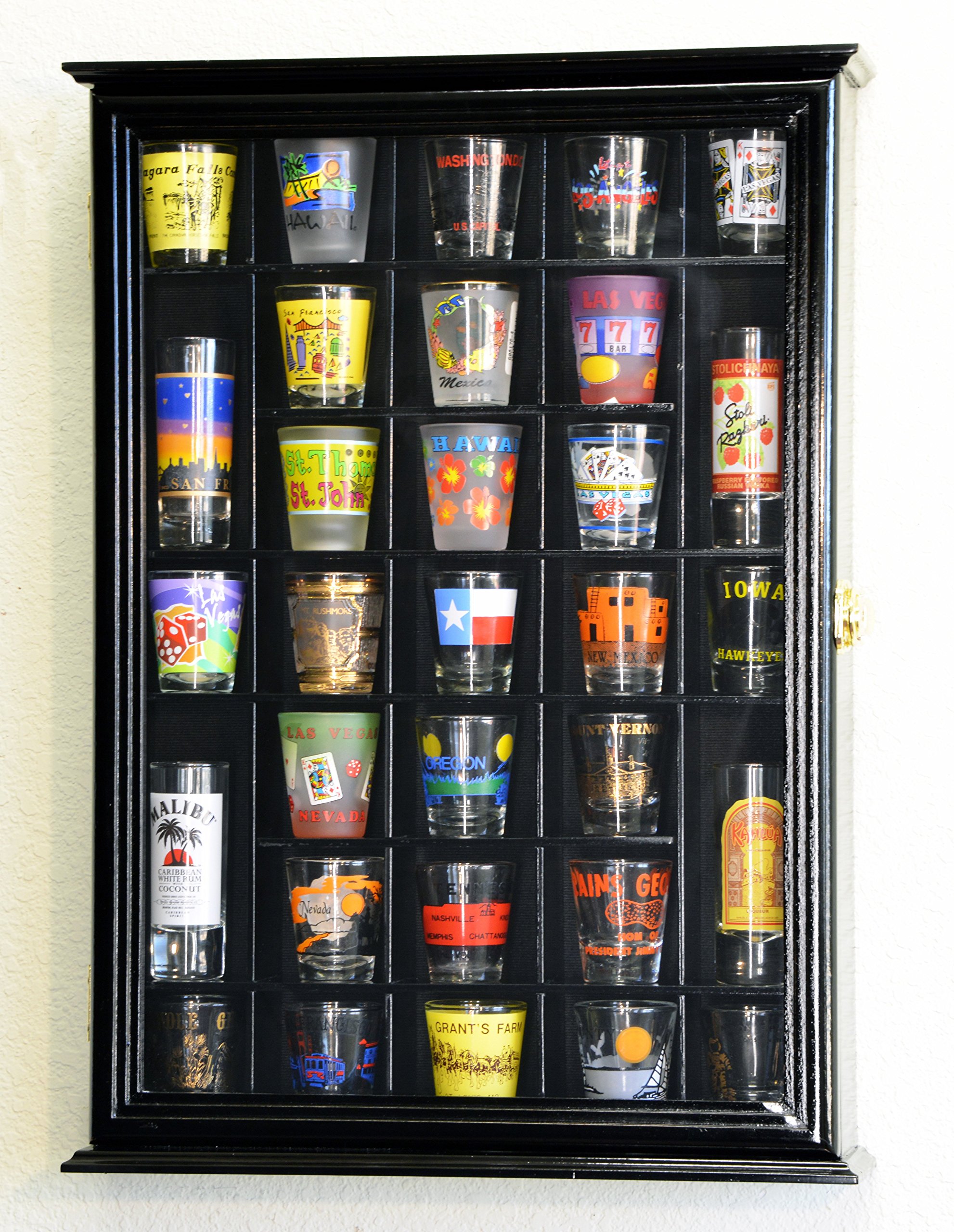 Amazon.com: 31 Shot Glass Shotglass Shooter Display Case Holder