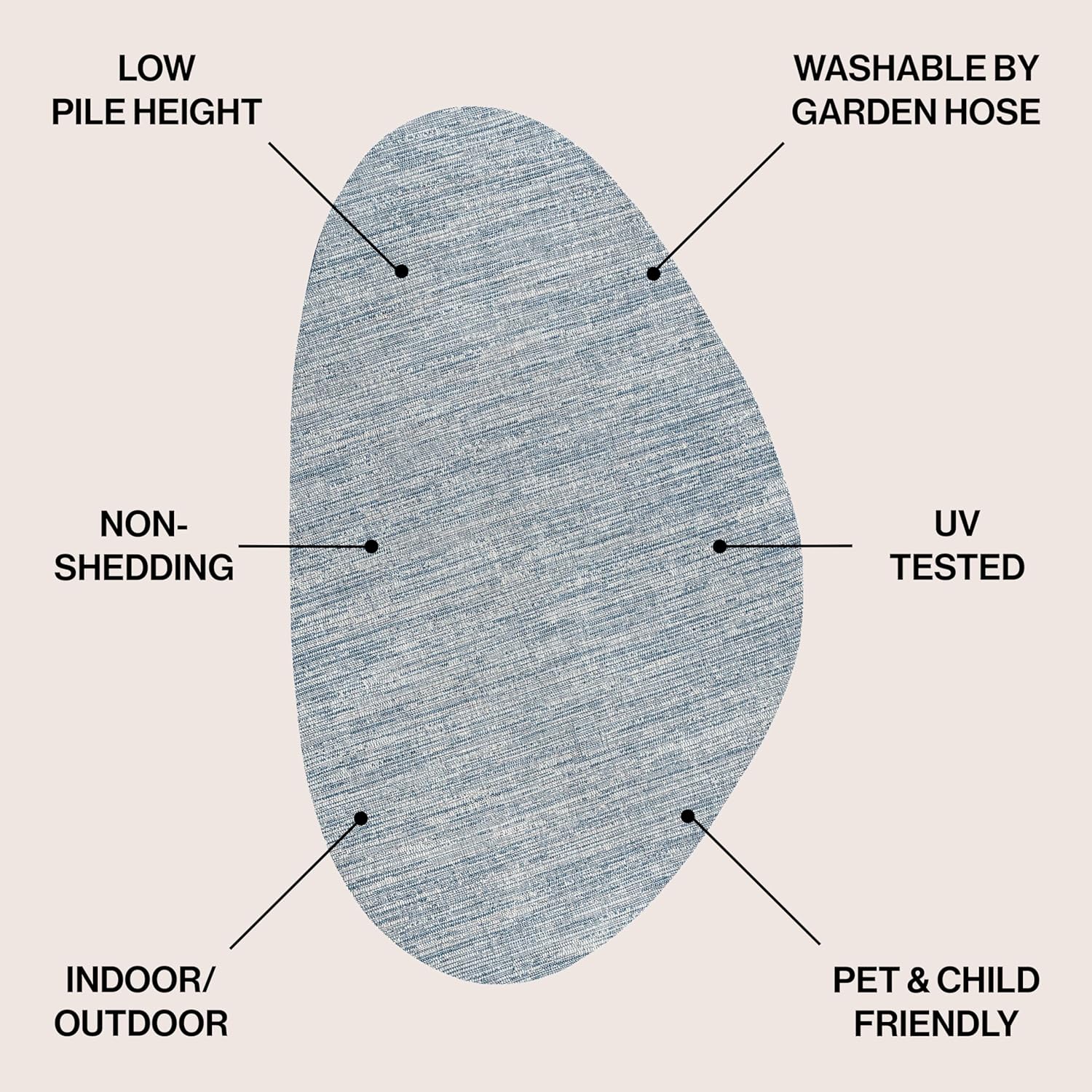 JONATHAN Y Rustic Abstract Indoor Outdoor Area Rug 9X12 Gray/Navy, Callan Modern for Backyard, Patio, Porch, Easy-Cleaning, High Traffic, Pet-Friendly, Non-Shedding (SHP202D-9)