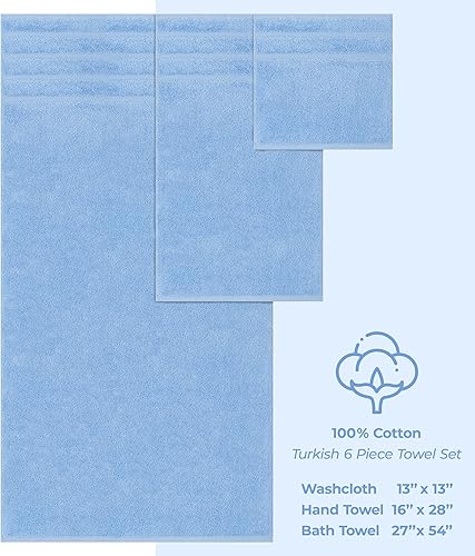 Miniatura 354 de American Soft Linen - Juego de 4 toallas de baño, 100% de algodón turco de 27 x 54 pulgadas, toallas de baño extragrandes, toallas para ducha