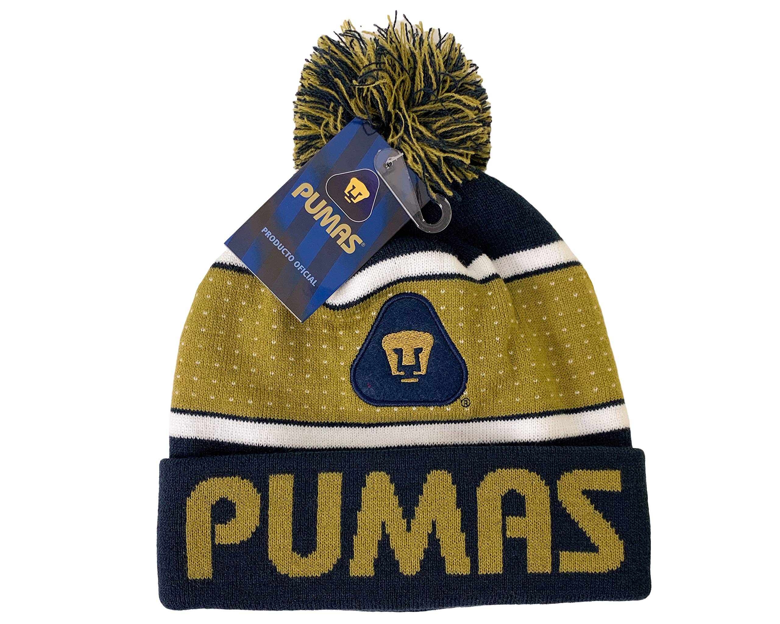 Icon Sports Pumas Beanie for Adults, Gorra de Los Pumas UNAM, Authentic Official Licensed Product Soccer Beanie