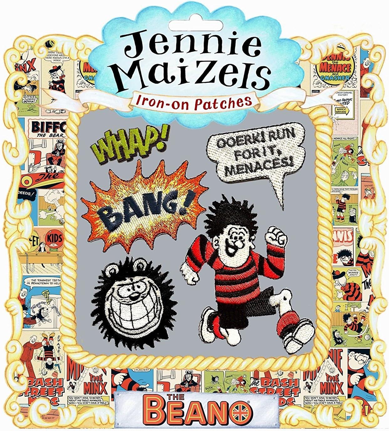 Iron on Clothes Plasters / Patches - Set of 5 Beano Designs