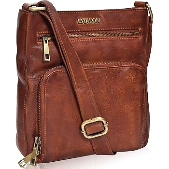 real leather crossbody bag