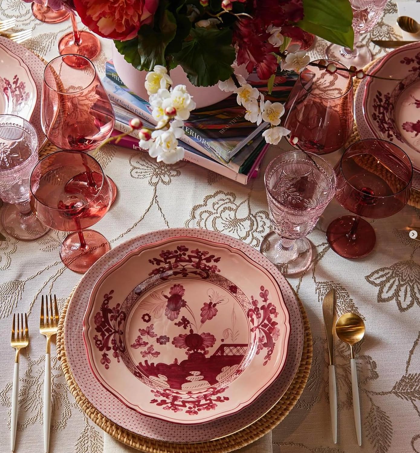 Saludi Original Dark Rose Wine Glasses, 16.5oz (Set of 6) Stemmed Single Color Red Barbie Glass - Great for All Wine Types and Occasions or Gifts - Luxury, Durable, Hand-Blown - Image 6