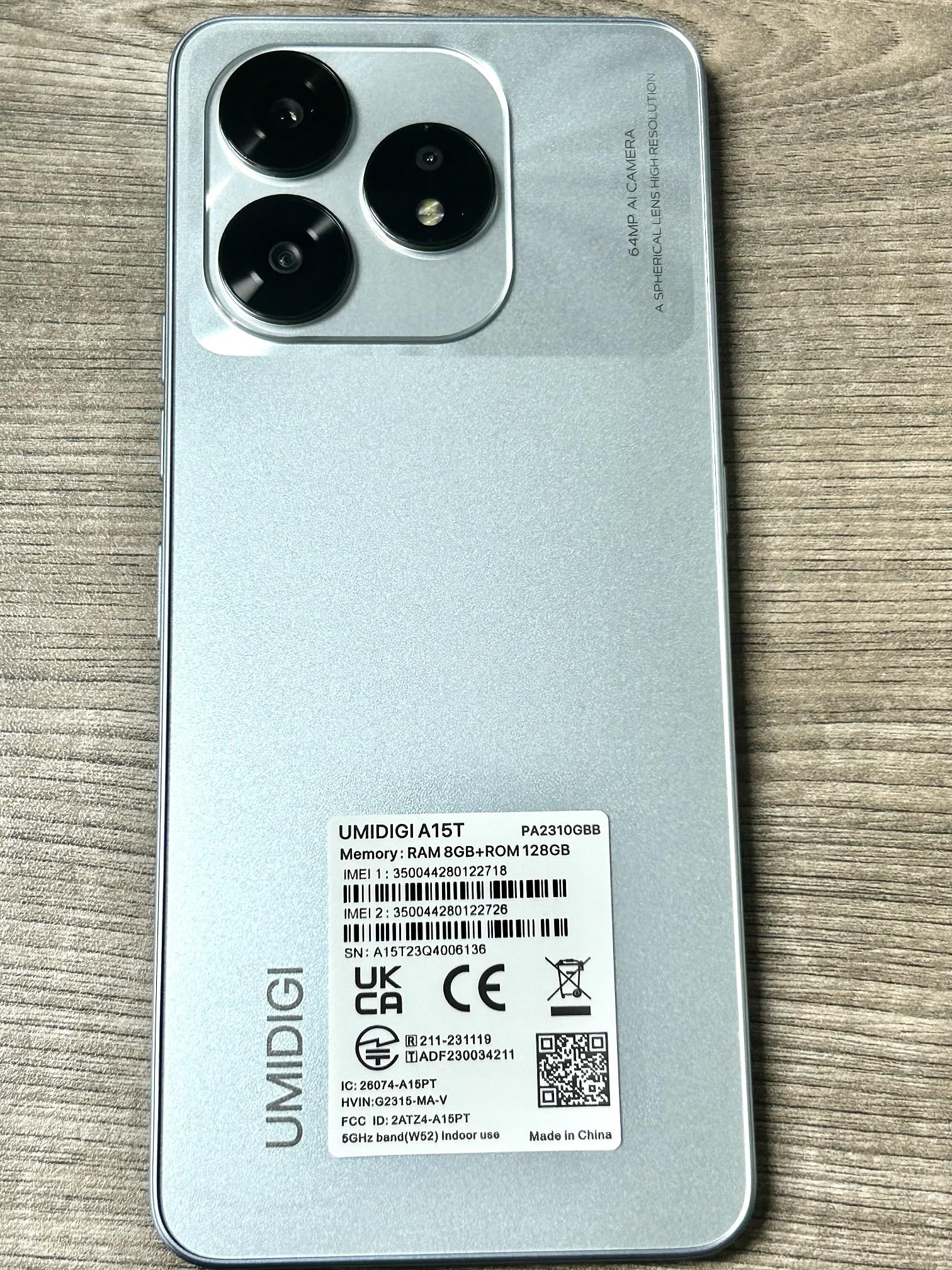 UMIDIGI A15T NFC Smartphone (2024) 16+128GB, MediaTek Helio G95