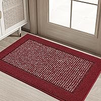 Vista 35 de BEQHAUSE Tapete para puerta interior de 20" x 32", Tapetes atrapa suciedad antideslizantes para entrada lavables, Tapete de bienvenida resistente a