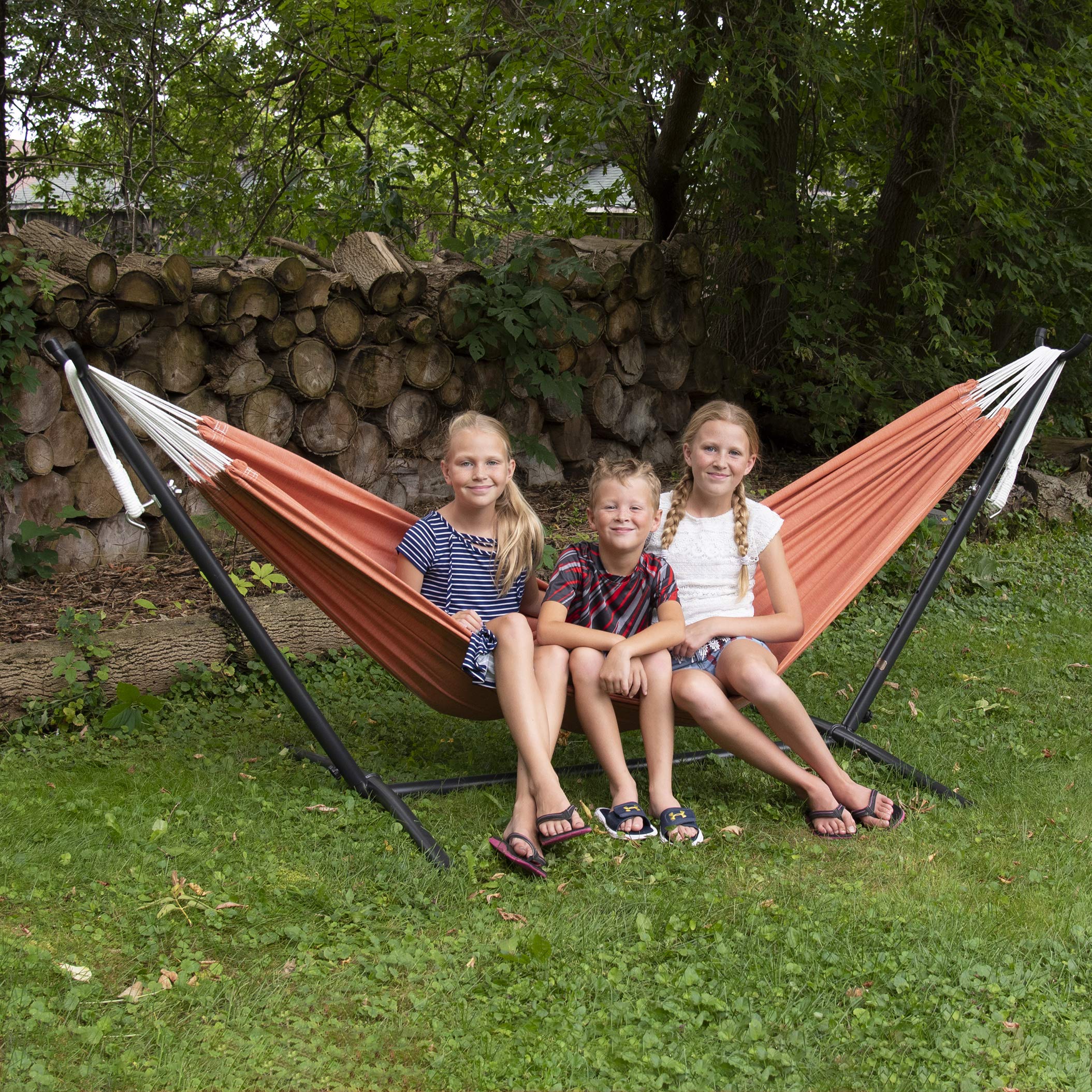 Vivere C9SUNCO Hammock with Stand, Coral