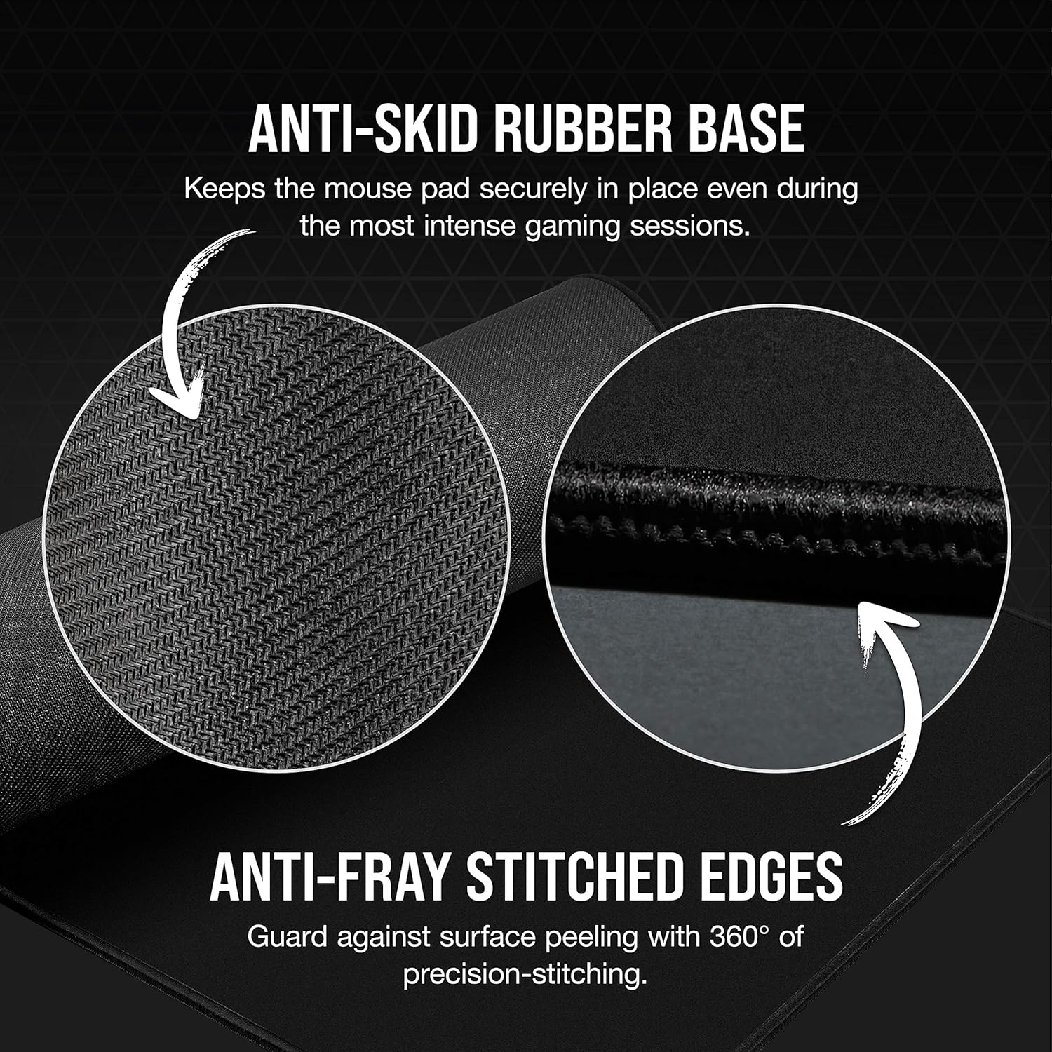 Corsair MM350 PRO Premium Spill-Proof Cloth Gaming Mouse Pad – Extended XL (Black)