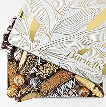 Barnetts Mothers Day Cookie Basket with Biscotti Cookies & Chocolate Truffles Gifts, Food Gourmet Chocolate Candy Ideas for Mother, Mom, Grandmother, Grandma, Wife, Woman, Sister, Him and Her