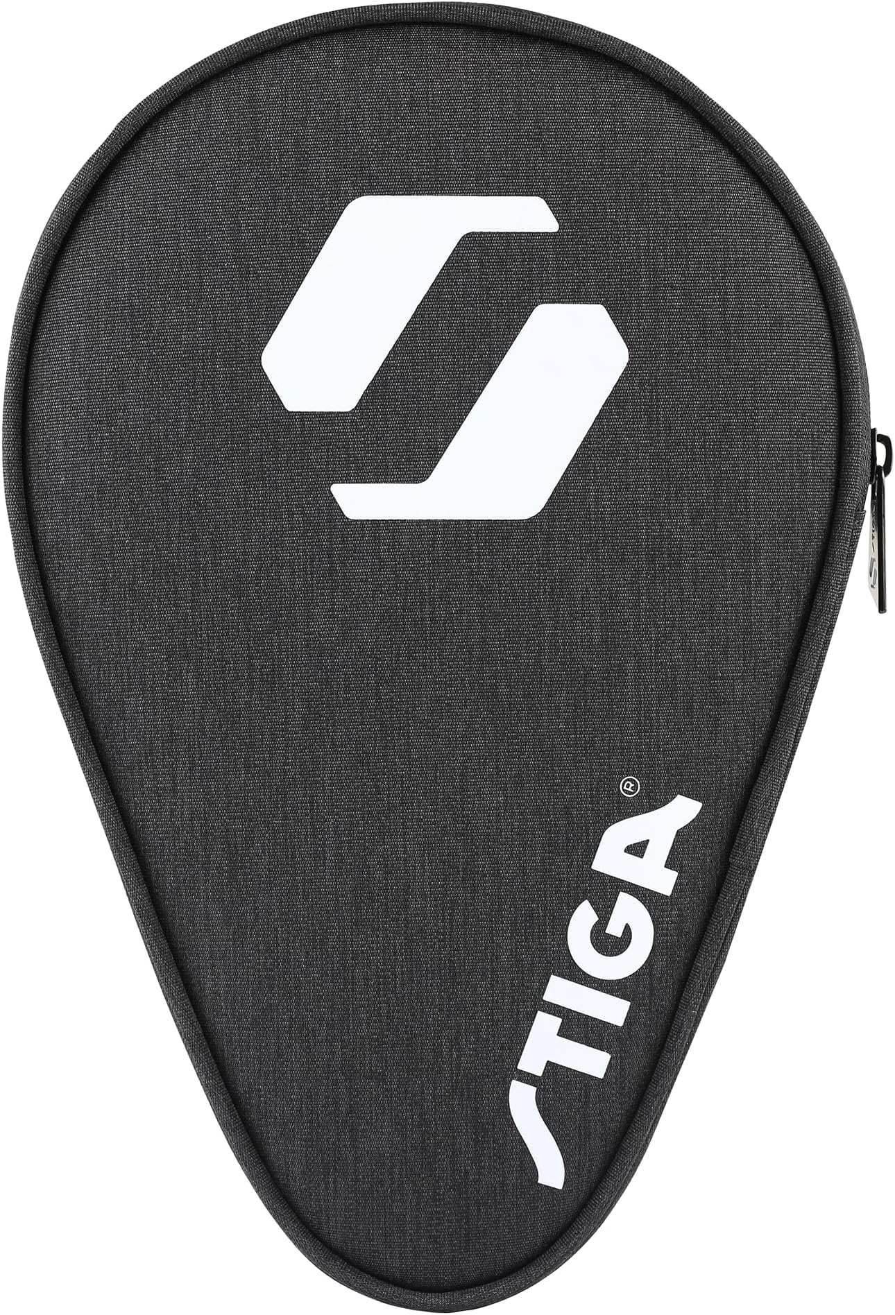 Stiga Racket Case Eco Rival, Practical Bag with Space for 1 Table Tennis Racket - Made of Durable, Recycled Plastic, Black