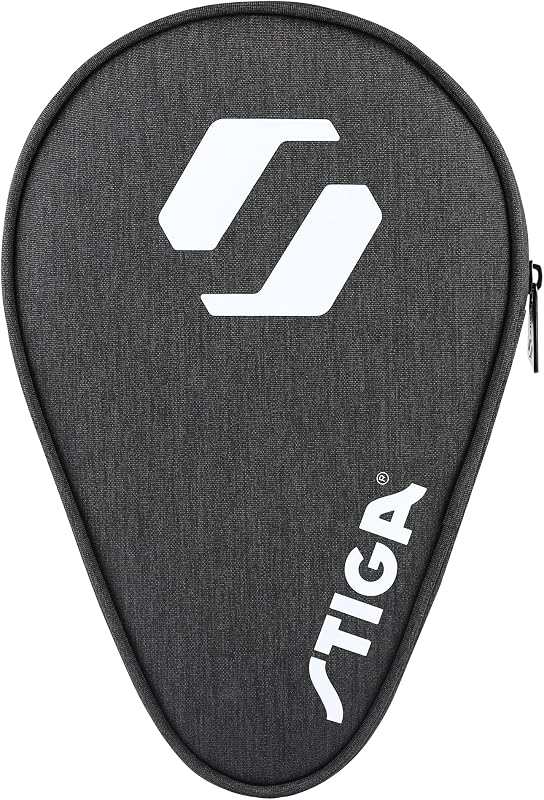 Estuche de raqueta Eco Rival, práctico bolso con espacio para 1 raqueta de tenis de mesa - Hecho de plástico reciclado duradero, negro, för 1 Bordtennisracket, estuche de raqueta