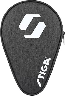 Stiga Racket Case Eco Rival, Practical Bag with Space for 1 Table Tennis Racket - Made of Durable, Recycled Plastic, Black