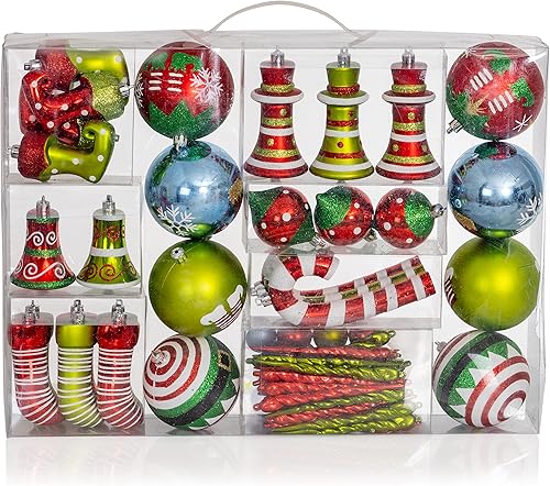 Miniatura 2 de R N' D Toys Juego de adornos de elfo, bolas inastillables y adornos colgantes de elfos para interior o exterior, fiesta de vacaciones, decoración