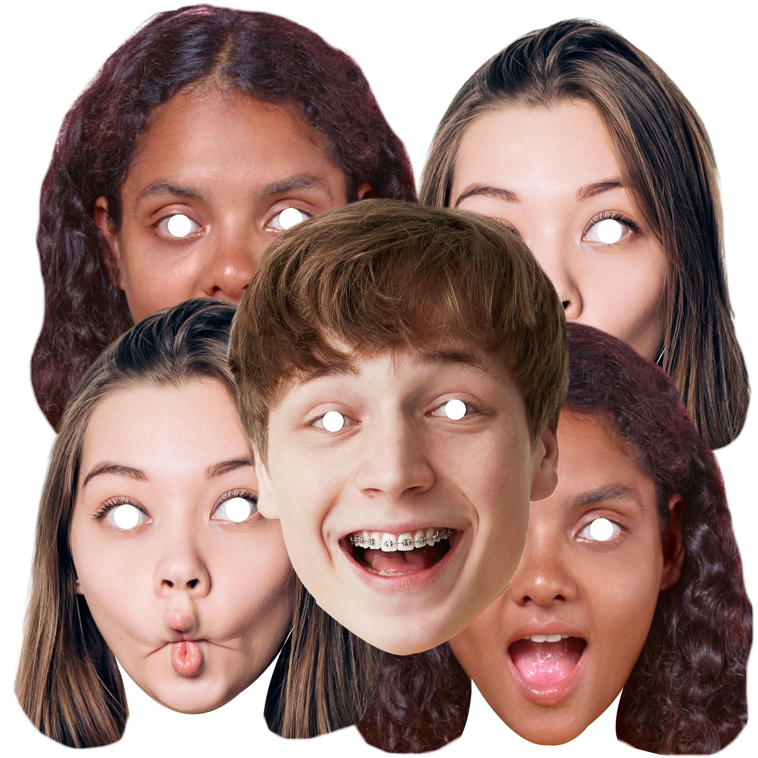 Personalised Photo Face Masks 21st Birthday Party Decorations Head On A Stick Funny Face Mask 18th 25th 30th SPD1295