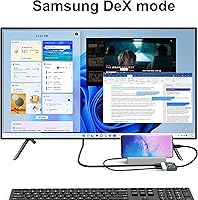 Vista 6 de Switch Dock para Nintendo Switch OLED, adaptador de TV de interruptor 3 en 1 con HDMI 4K, puerto USB 3.0, carga tipo C de 100 W, estación