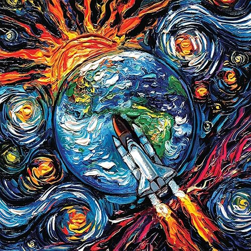 Miniatura 2 de Buffalo Games - Aja Trier - Galactic Journey - Rompecabezas de piezas grandes para adultos - Rompecabezas desafiante perfecto para noches de juego -