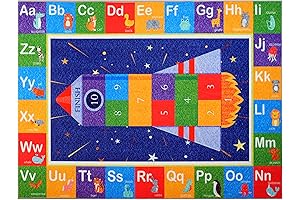 Hudson Comfort Classroom Rug 9x12: Learning and Playtime Essential for Elementary Classrooms