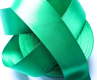 CaPiSo Cinta decorativa de tafetán (50 m, 40 mm de ancho), color verde