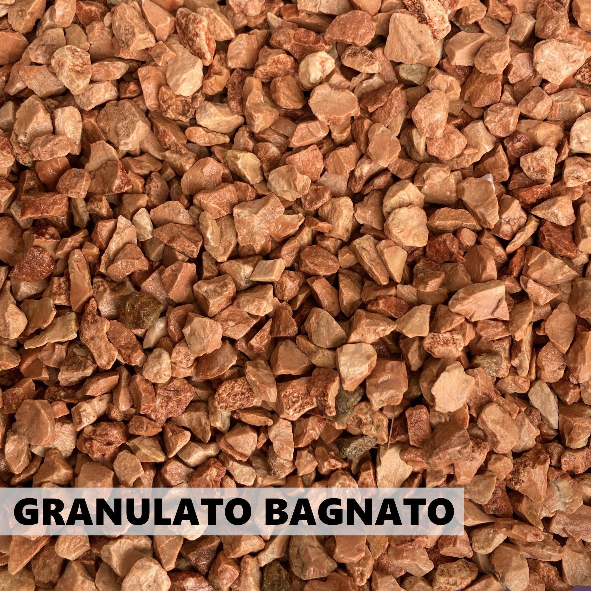 Sassi Decorativi per Giardino e Aiuole Granulato Marmo Rosso Verona 8/12mm Sacco 25kg