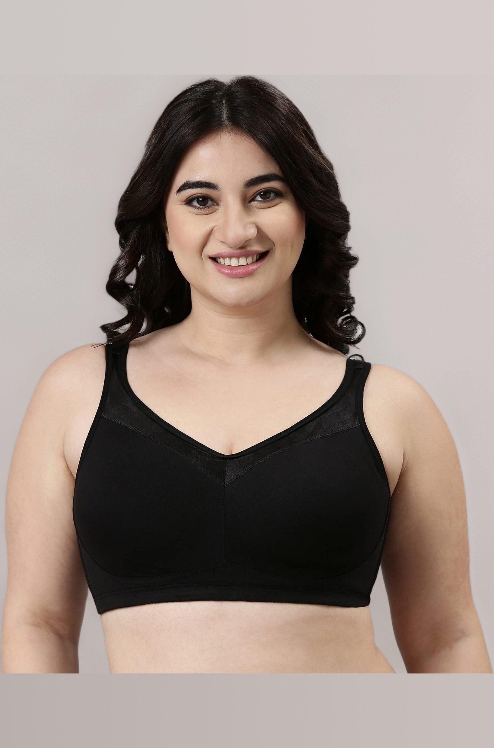 Enamor Full Support Super Lift Women's Cotton Everyday Minimizer Bra - Non Padded, Wirefree, Full Coverage - A112 (Available in Plus Sizes)