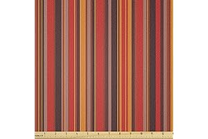 Ambesonne Geometric Fabric with Vertical Striped Pattern
