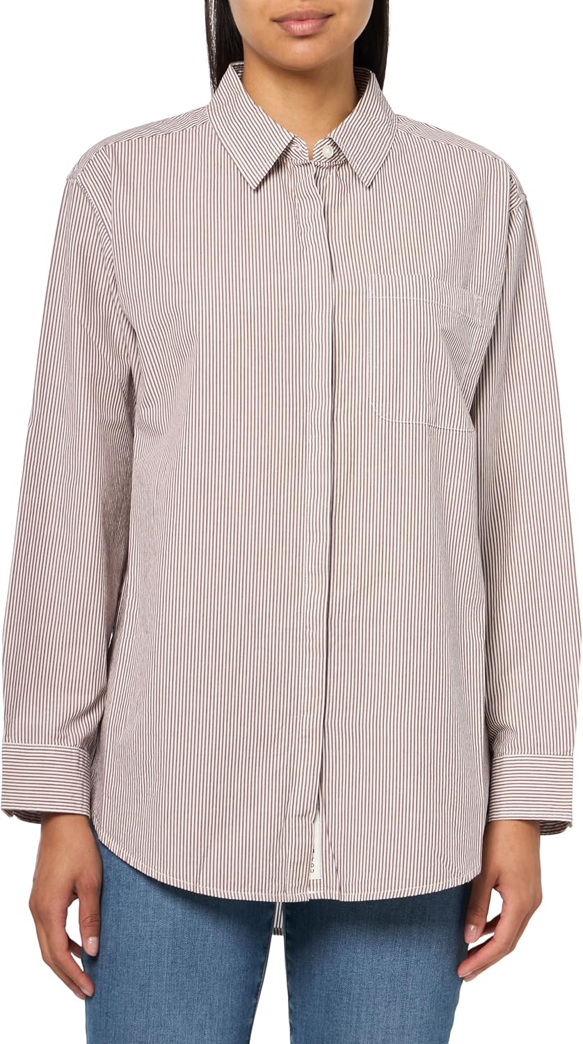 Lucky Brand Womens Oversized Button Back Top