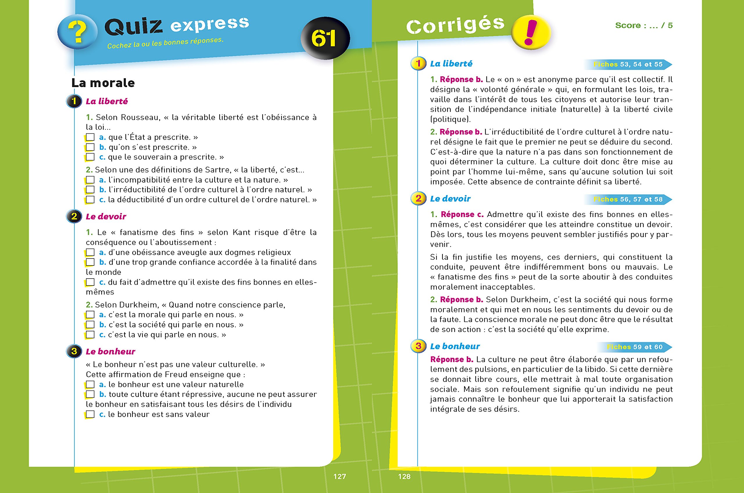 Fiche De Revision La Liberte Philo Fiches bac Philosophie Tle L, ES, S: fiches de révision - Terminale séries  générales : Durozoi, Gérard: Amazon.fr: Livres