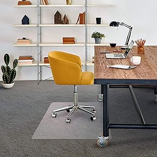 Floortex Chair Mat for Low Pile Carpets PVC Clear, 75cm x 120cm, 120cm x 75cm