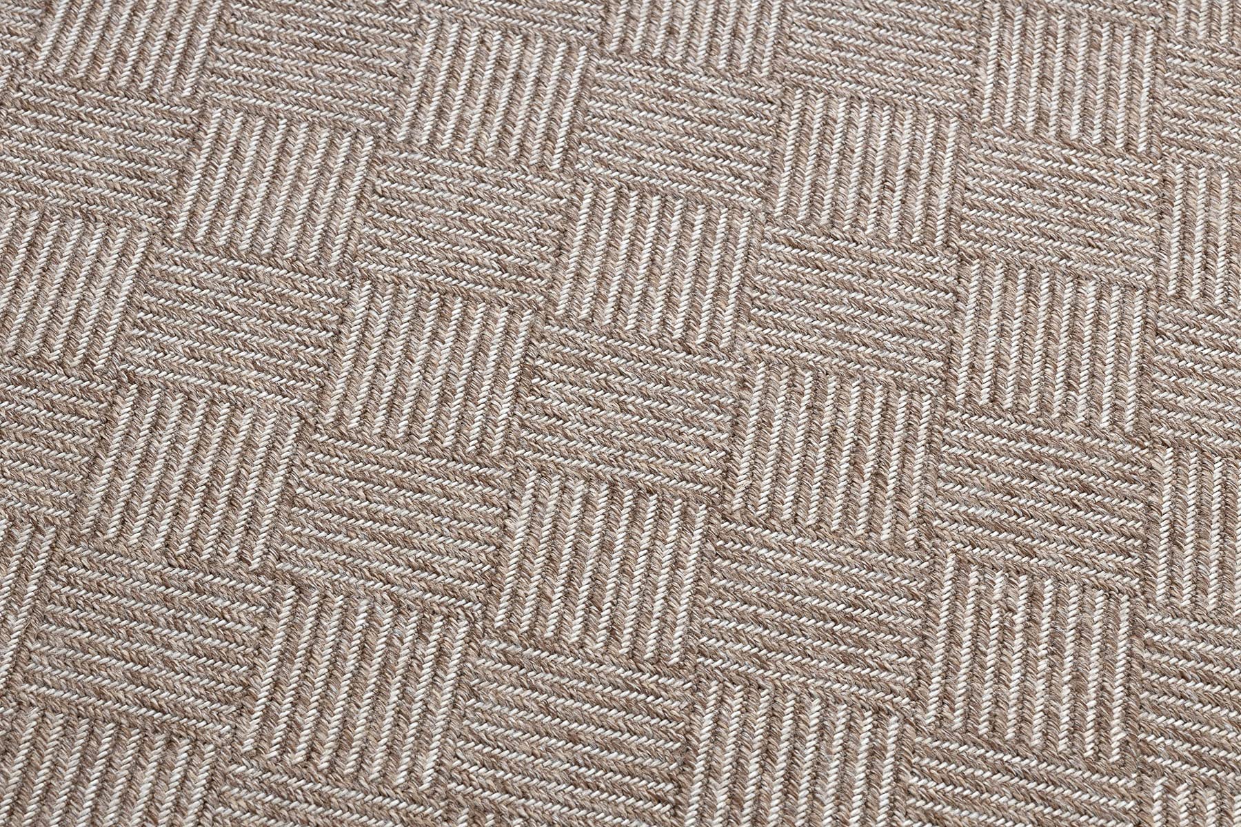 Dywan House SISAL 40350 diamenty, płasko tkany, efekt wełny beżowy 80x150 cm beżowy