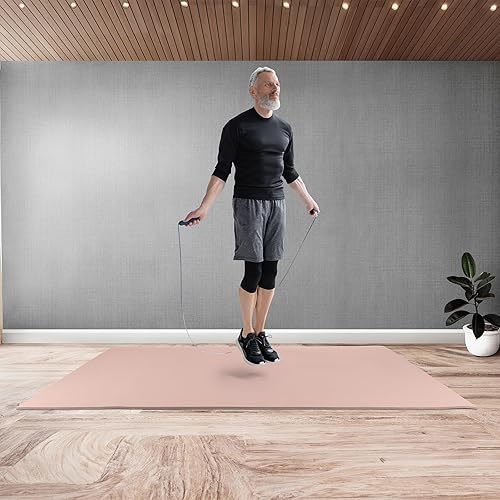 Miniatura 8 de Large Yoga Mat - 6x4 Wide Exercise Mat - 8mm Thick Non-Slip Workout Mat
